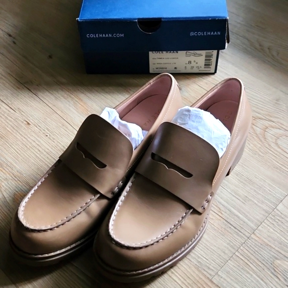Cole Haan Lug Loafers.